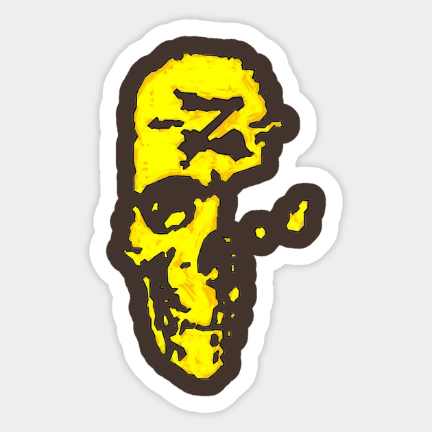 Z Skull with transparent Z Sticker by SoWhat